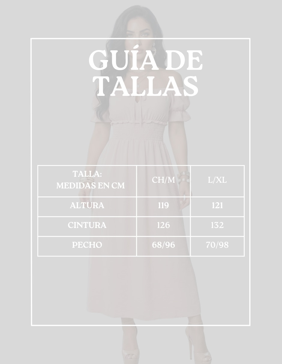 Vestido largo casual Malabis para mujer